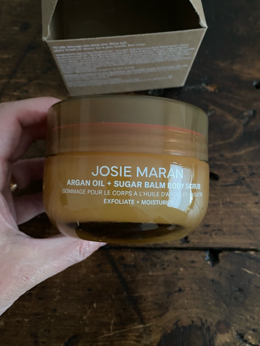 Josie Maran Sugar and Argan Oil Body Scrub Topless Tangerine 🍊 Sealed Unopened - Picture 4 of 4